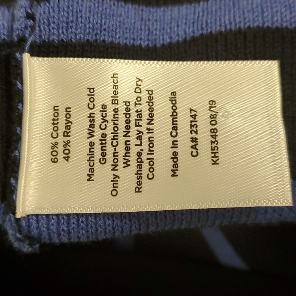 Talbots Striped Top - Picture 5 of 7